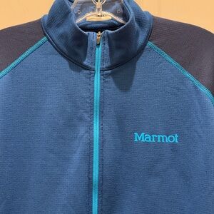 Marmot Men’s Caldus Jacket Navy and Teal Full-Zip Jacket Large